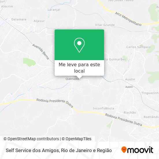 Self Service dos Amigos mapa