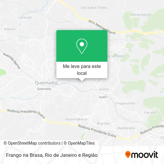 Frango na Brasa mapa