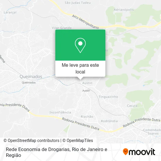 Rede Economia de Drogarias mapa