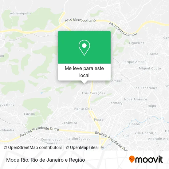 Moda Rio mapa