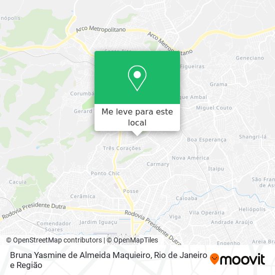 Bruna Yasmine de Almeida Maquieiro mapa