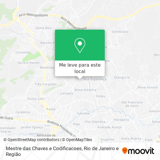 Mestre das Chaves e Codificacoes mapa
