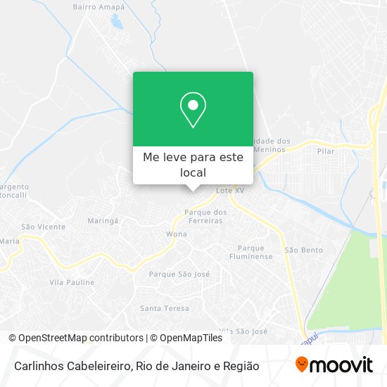 Carlinhos Cabeleireiro mapa