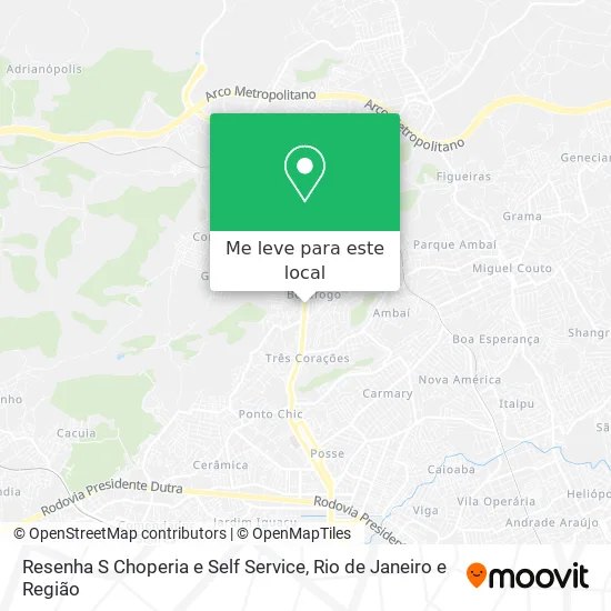 Resenha S Choperia e Self Service mapa