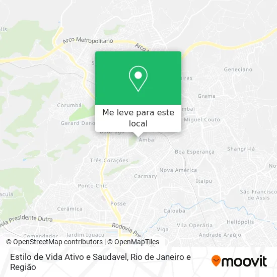 Estilo de Vida Ativo e Saudavel mapa