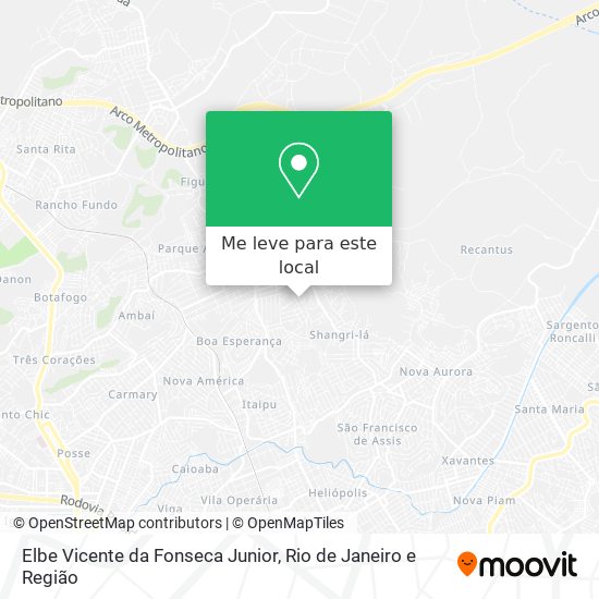 Elbe Vicente da Fonseca Junior mapa
