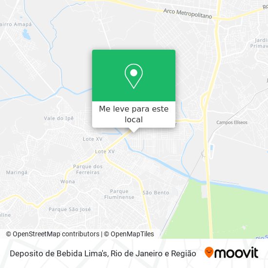 Deposito de Bebida Lima's mapa