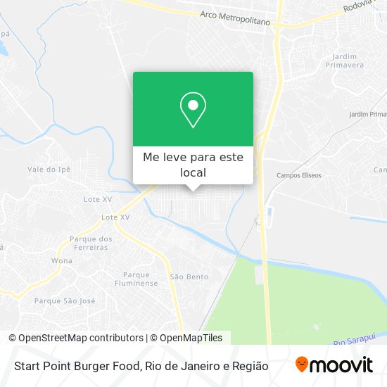 Start Point Burger Food mapa