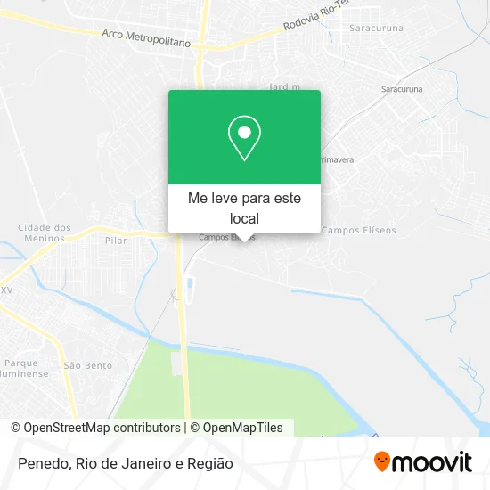 Penedo mapa