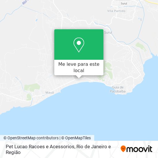 Pet Lucao Racoes e Acessorios mapa