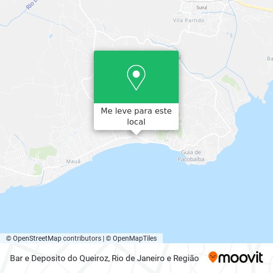 Bar e Deposito do Queiroz mapa