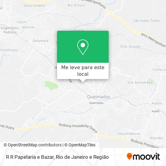 R R Papelaria e Bazar mapa