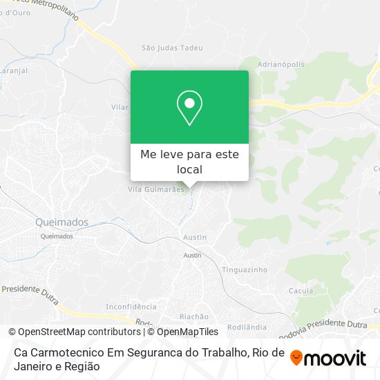 Ca Carmotecnico Em Seguranca do Trabalho mapa