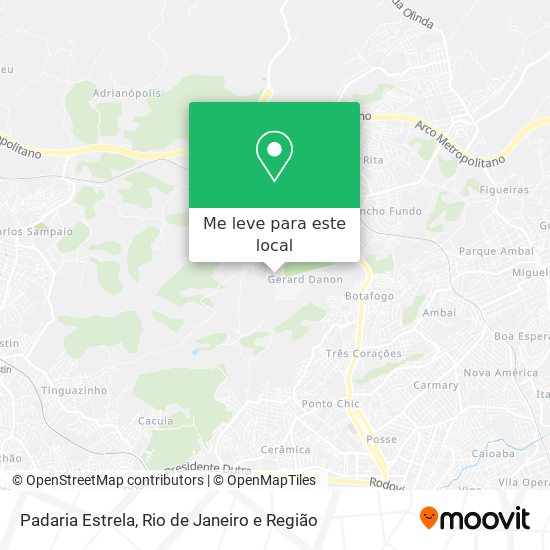 Padaria Estrela mapa