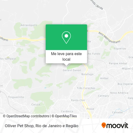 Olliver Pet Shop mapa
