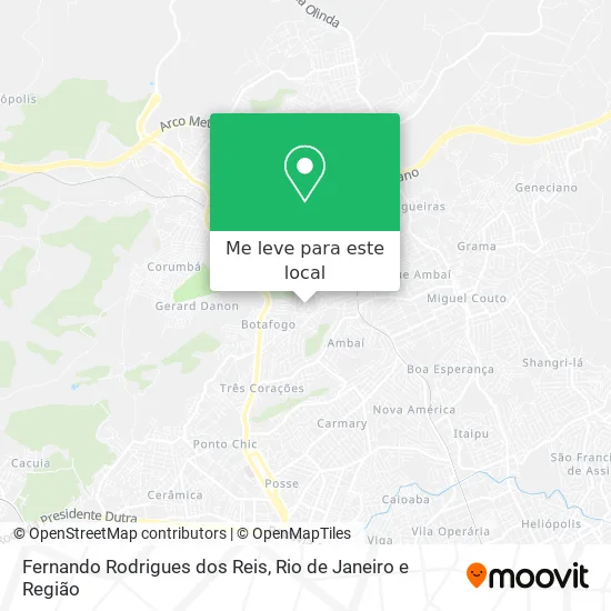 Fernando Rodrigues dos Reis mapa