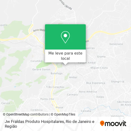 Jw Fraldas Produto Hospitalares mapa