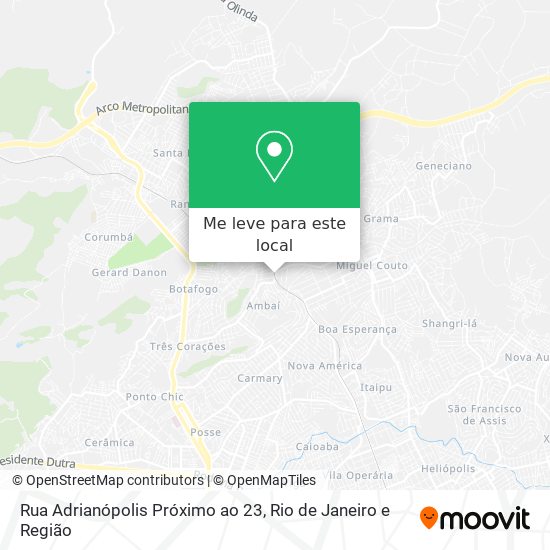 Rua Adrianópolis Próximo ao 23 mapa