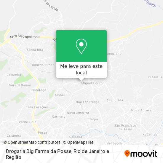 Drogaria Big Farma da Posse mapa
