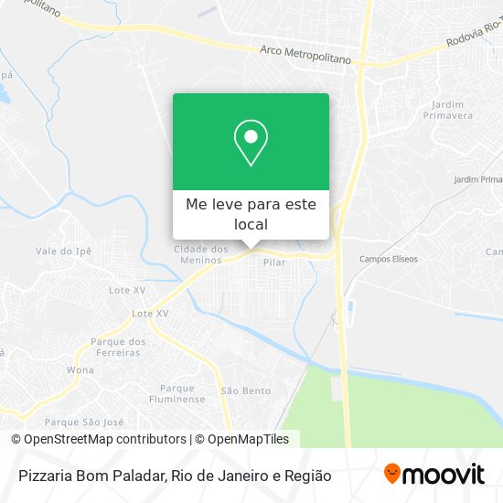 Pizzaria Bom Paladar mapa