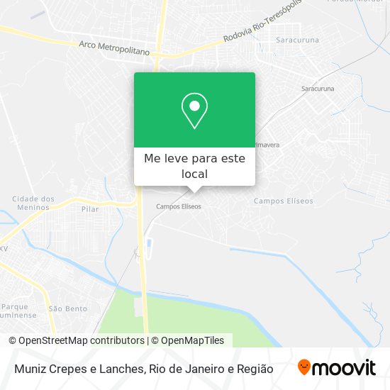 Muniz Crepes e Lanches mapa