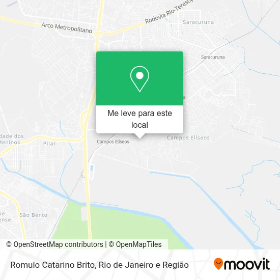 Romulo Catarino Brito mapa