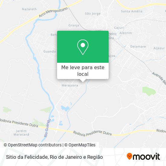 Sitio da Felicidade mapa