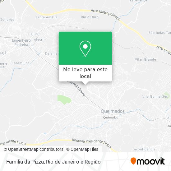 Familia da Pizza mapa