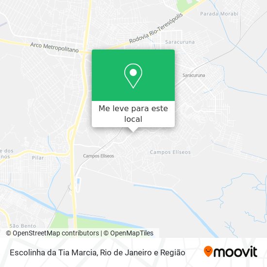 Escolinha da Tia Marcia mapa