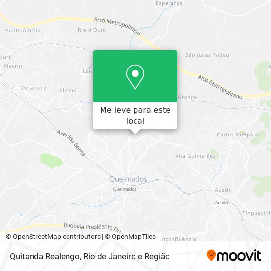 Quitanda Realengo mapa