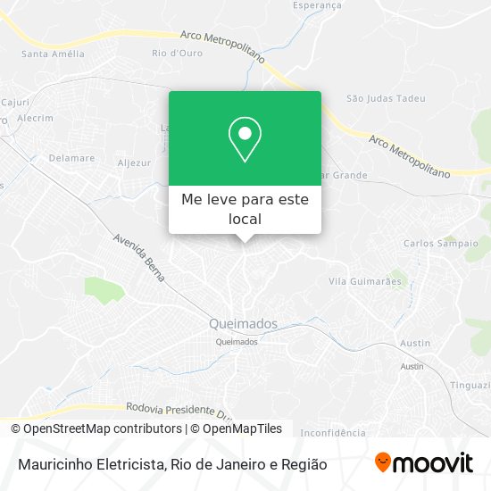 Mauricinho Eletricista mapa