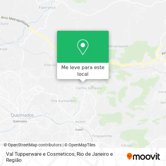 Val Tupperware e Cosmeticos mapa