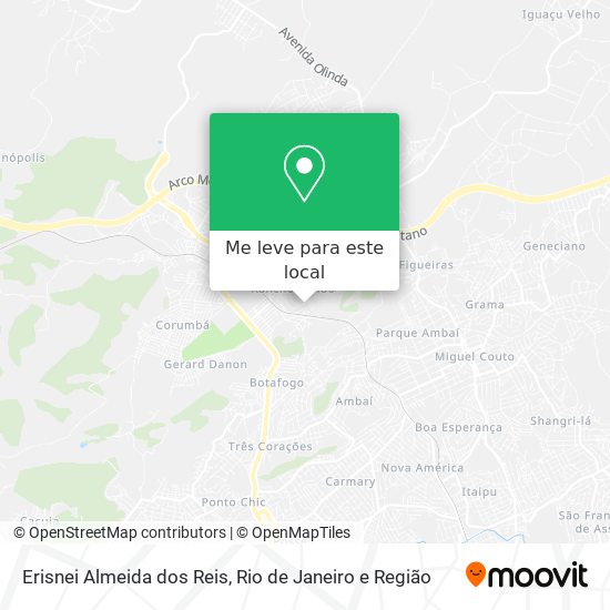 Erisnei Almeida dos Reis mapa
