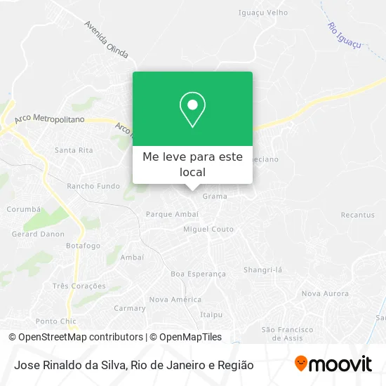 Jose Rinaldo da Silva mapa