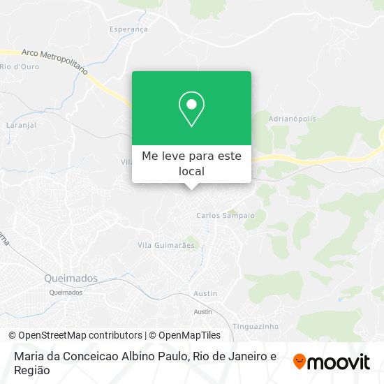 Maria da Conceicao Albino Paulo mapa