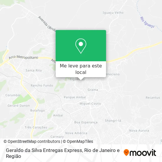 Geraldo da Silva Entregas Express mapa