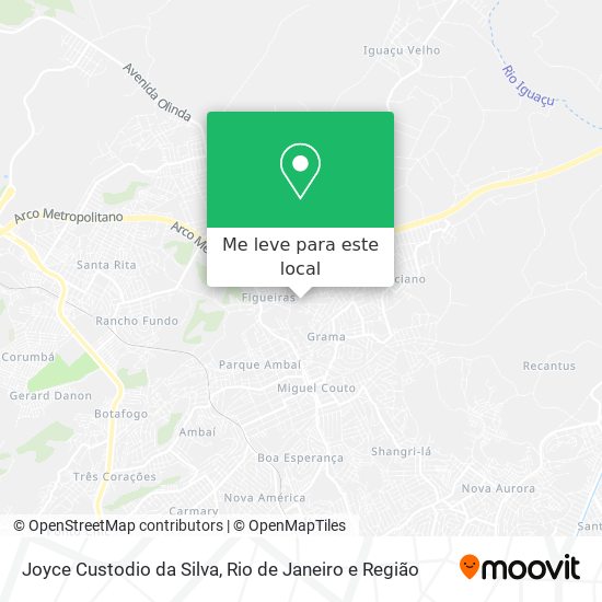 Joyce Custodio da Silva mapa