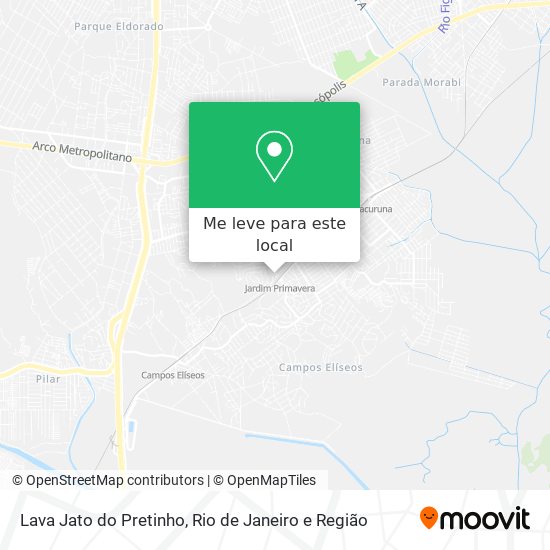 Lava Jato do Pretinho mapa