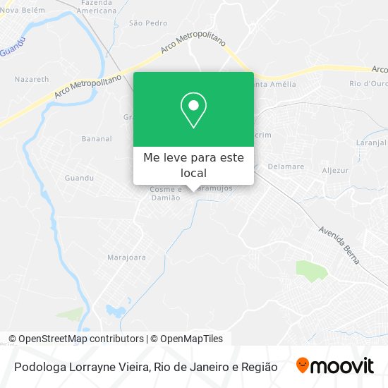 Podologa Lorrayne Vieira mapa