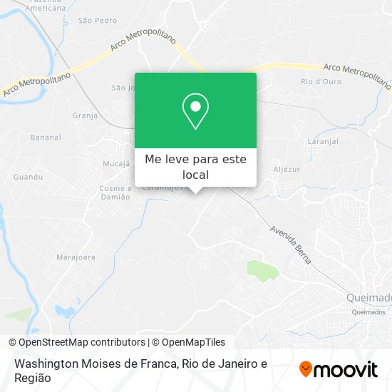Washington Moises de Franca mapa