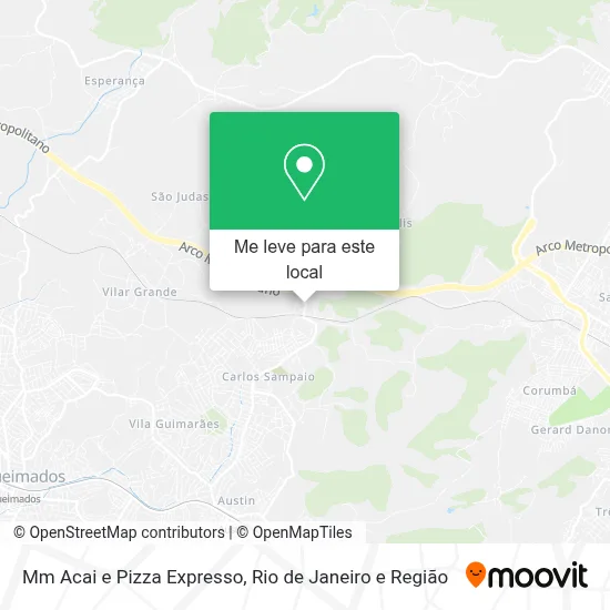 Mm Acai e Pizza Expresso mapa