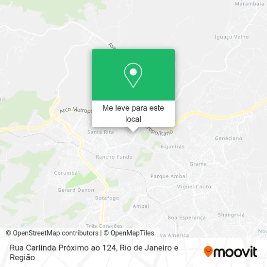 Rua Carlinda Próximo ao 124 mapa