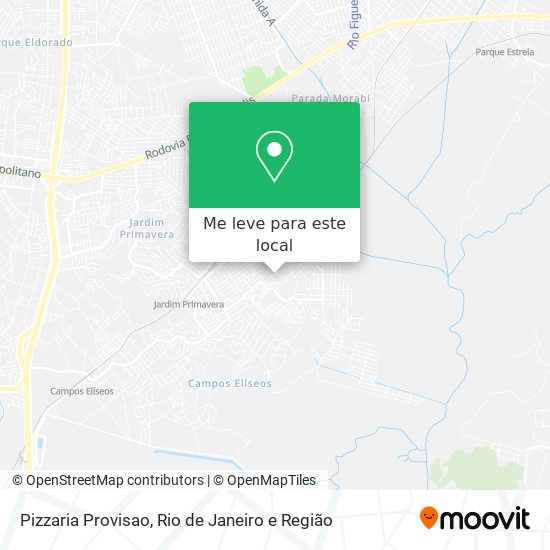 Pizzaria Provisao mapa