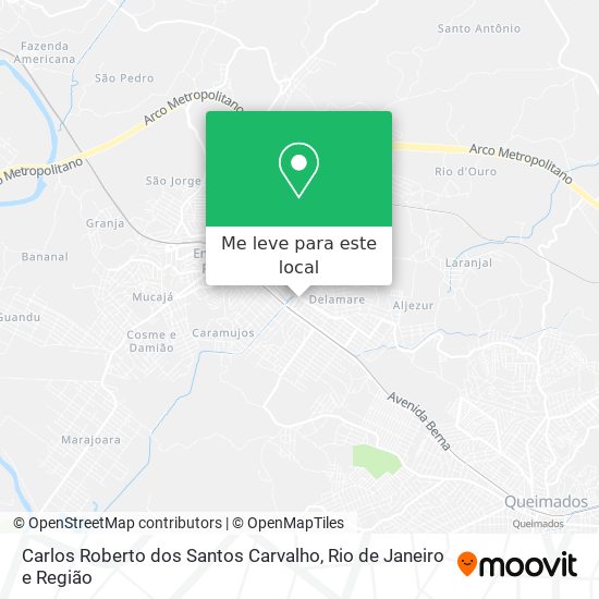 Carlos Roberto dos Santos Carvalho mapa