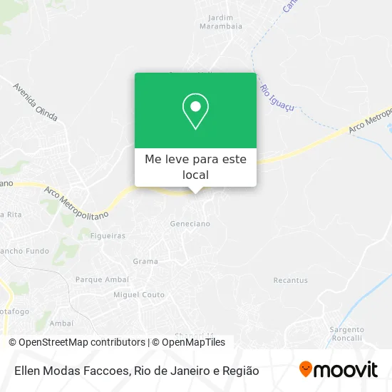 Ellen Modas Faccoes mapa
