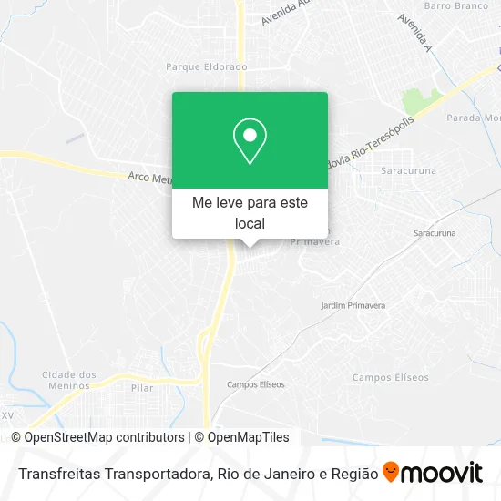 Transfreitas Transportadora mapa