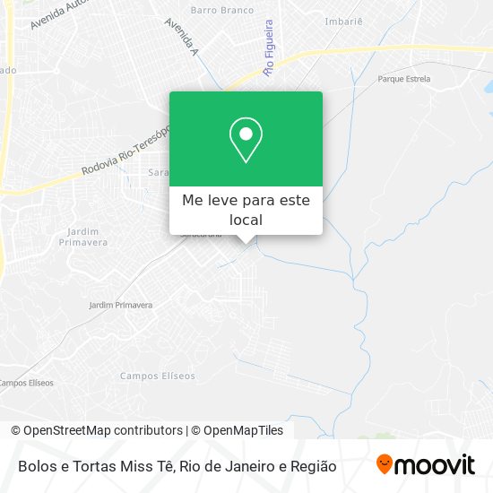 Bolos e Tortas Miss Tê mapa