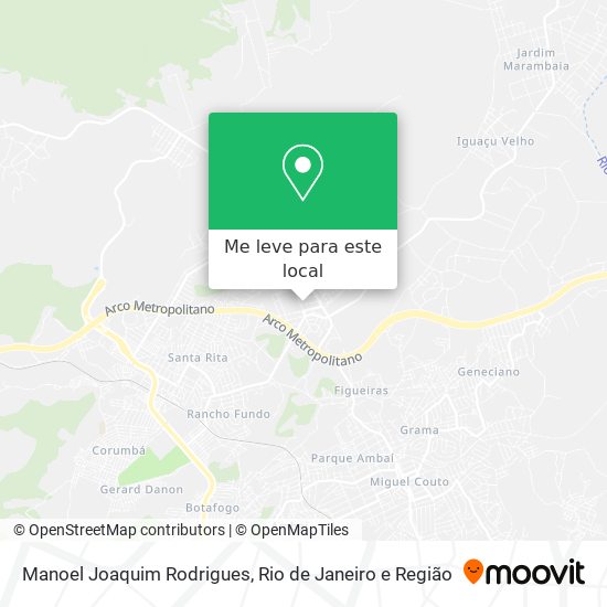 Manoel Joaquim Rodrigues mapa