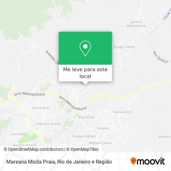 Mareana Moda Praia mapa