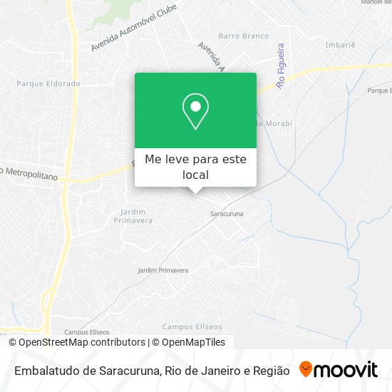 Embalatudo de Saracuruna mapa